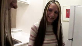 Simpson Twins in kitchen & Fingering