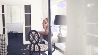 Simply Satisfying Stripper's Wet Hair Softcore Solo