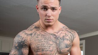 NEXTDOOR STUDIOS A solo kitchen masturbation scene of a handsome gay guy