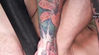 Kinky tatted hunks swap blowjobs before hardcore raw fuck