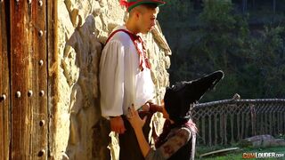 Hansel gets ravaged by the ugly witch