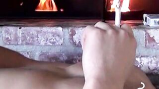 Sensual prick stroking after smoking session fantasy