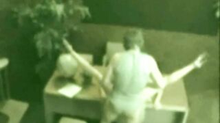 Meat sucking office tart gets wet & messy