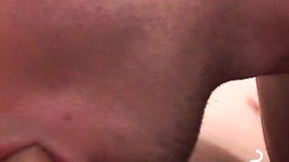 Smoking twink spreads wide for his frat buddys shaft