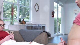 Geez stepsister, can I fuck your feet now please?