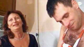 Gilf Gets Her Bushy Muff Stuffed In The Kitchen