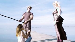 Big Boobs Blonde Fucks A Babe's Lover Right In Front Of Her - pornhd