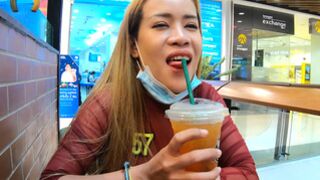 Huge tits & butt Thai STEPMOM GF sex at home after a visit to the mall