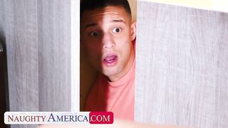 NaughtyAmerica: Hot mommy Madison Lust sexually pleases herself on a huge cock