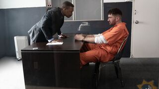 Convict Chris Damned needs black cock feat. Adrian Hart