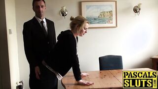 Wicked chubby babe fucks rough & hard with an older dom