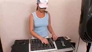 Playful solo dj teen little april