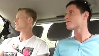 Athletic youngster banged hard while sucking thick dick