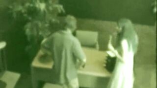 Office bitch screwed accross the desk