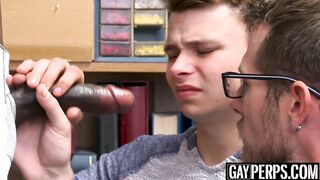 Double penetration screwed twink gets punished for stealing with his daddy