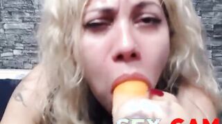 Dildo Blowjob