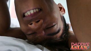 Asian twink gets a thorough assfucking inspection by doc Daddy