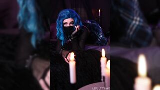 Masked Goth Femboy Bounces On Big Cock - Edward Terrant, Angel Elias