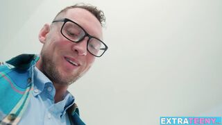 I burst a lot of my sexy jizz inside teeny tiny Luna Luxes narrow vagina