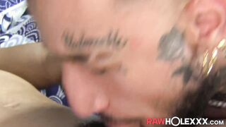 Big dicked stud Tyga deepthroats & barebacks slutty bottom Dali