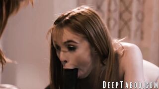 COUGAR Lauren Phillips & stepdaughter Madi Collins share Isiah Maxwells huge black cock