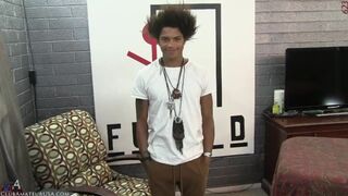 Riyaz's meat went rock-hard when I pushed the dildo up his hole