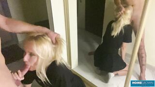Blonde Hot Girl Moans Loud While Getting Her Twat Screwed Hard