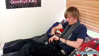 TeachTwinks: Brent Daley Enjoys Tugging & Stretching His Veiny Prick