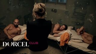 Gangbang in prison with Samantha Jolie