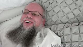 Seductive teeny drains all of seniors cum out