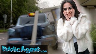 Risky Roadside Romp with Petite British Brunette