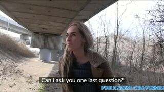 Public Pleasure with Long-Haired Blonde