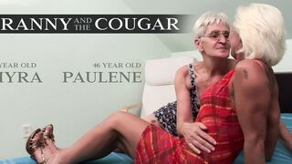 Old Woman & Mommy Group Sex: Myra & Paulene's Wet Cunts