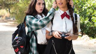 GIRLSWAY Principal's secretly lesbian step daughter stalking her crush - Jane Wilde, April Olsen