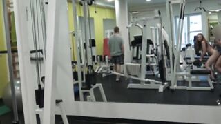 Slutty ginger is getting screwed in the gym
