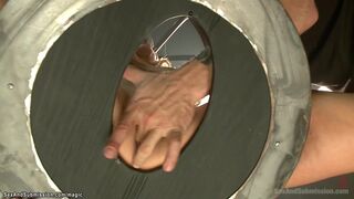 Bound blonde rough whipped & fucked