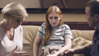 Taboo 4some with nasty stepmom & new family member